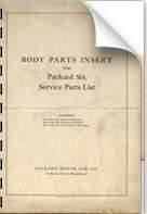 1926 Packard Six Body Parts Insert Image